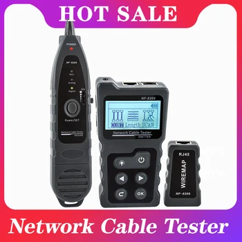 NF-8209 ЖК-дисплей Измеряет Длину сетевого кабеля POE Wire Checker Cat5 Cat6 Lan Test Network Tool Scan Cable Wiremap Tester