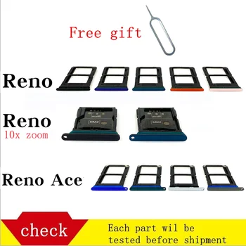 Для OPPO Reno версии с 10-кратным зумом ACE RenoAce Лоток для SIM-карт Слот для держателя Sim-карты адаптер и держатель Лотка для карт Micro SD С Pin-кодом