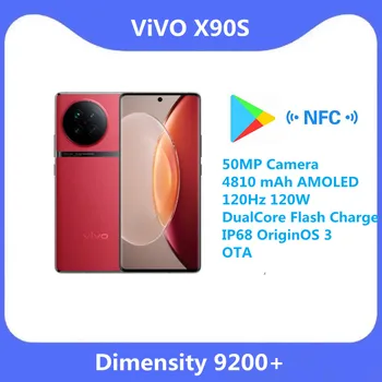 Оригинальная Новая камера ViVO X90S 5G Dimensity 9200 + 50MP 4810 мАч AMOLED 120 Гц 120 Вт Двухъядерная Вспышка с зарядкой IP68 OriginOS 3 OTA