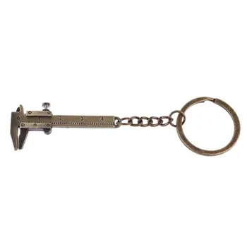 Портативный мини-штангенциркуль с нониусом для кольца для ключей Легкосплавные штангенциркули Измерительная линейка Keyc