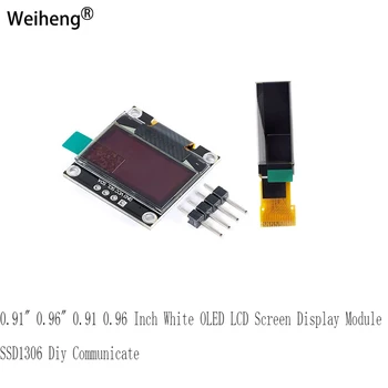 0,91 0,96 0,91 0,96 Дюймовый Белый OLED-ЖК-дисплей Модуль SSD1306 Diy Communicate