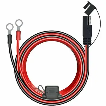Быстроразъемный кабель SAE с клеммой предохранителя O Разъем Удлинитель зарядного устройства Провод адаптера 16AWG Терминал