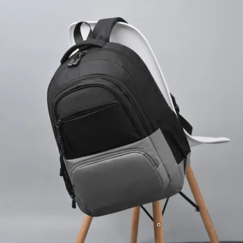 Рюкзак унисекс для делового отдыха, Компьютерный рюкзак большой емкости, модная Простая повседневная Спортивная Водонепроницаемая дорожная сумка для студента