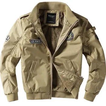 Осенне-зимняя флисовая куртка-бомбер в американском стиле, брендовое пальто Tide, военная форма с вышивкой Tough Guy CoupleOutfit Tooling