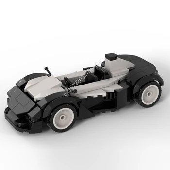 148ШТ MOC Speed Champions White Bac Mono Roadster Модель Строительных Блоков Технологические Кирпичи DIY Творческая Сборка Детские Игрушки Подарки