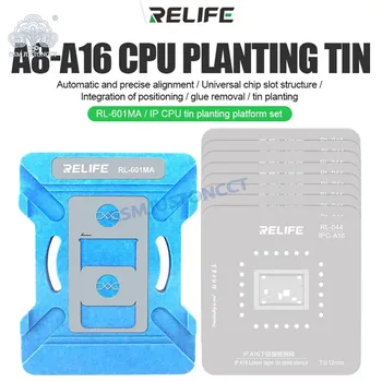 RELIFE RL-601 MA IP CPU Tin Planting Platform Set Для Материнской Платы iPhone A8-A16 MTK EMMC Qualcomm HUAWEI CPU Сварочный Инструмент Для Ремонта
