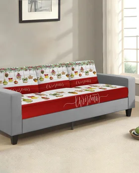 Рождественские фонарики с сосновыми иголками, чехол для подушки сиденья, протектор для дивана, Эластичный Моющийся съемный чехол для дивана, чехлы