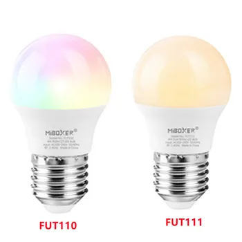 FUT110/FUT111 (2.4G) 4 Вт RGB + CCT/ Двойная белая светодиодная лампа с регулируемой яркостью и цветовой температурой AC100 ~ 240V 50/60 Гц 2700K ~ 6500 K
