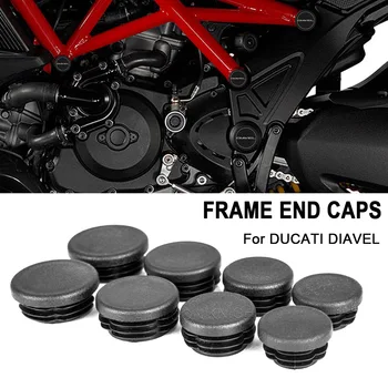 Аксессуары для мотоциклов, заглушки для рамы, пылезащитный чехол, комплект заглушек, подходит для Ducati Diavel 1200 2011-2018