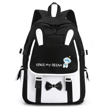 Сумки для средней школы для девочек, подростков, милый рюкзак для учащихся начальных классов, женский нейлоновый школьный рюкзак для отдыха в кампусе.