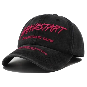 2023 Новая бейсболка с вышитыми буквами, потертая кепка для мужчин, бейсболка Snapback, регулируемые винтажные шляпы для папы, женские Gorras Para Mujer