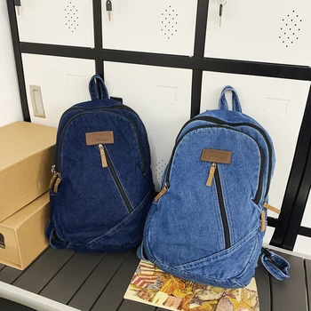 Женский рюкзак с многослойным дизайном, модный джинсовый школьный рюкзак для девочек, рюкзаки для путешествий на открытом воздухе большой емкости Mochila