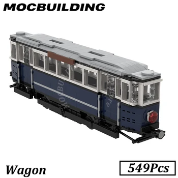 Модель вагона, аксессуары для поездов, Строительные блоки MOC, кирпичные игрушки, строительный подарок для детей