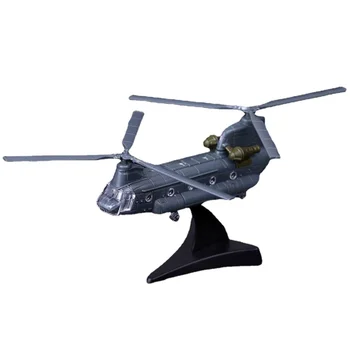 Мини-игрушки-головоломки Военный вертолет США Chinook CH-47 Модель сборки самолета-головоломки Мини-пластиковая военная модель