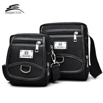 Оптовые Новые модные Корейские мужские сумки Messenage из ткани Оксфорд, маленькие сумки, Черная сумка через плечо