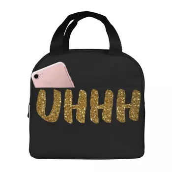 Uhhhh Luxury Glitter Edition, Термоизолированные сумки для ланча, Многоразовые сумки для хранения продуктов, Герметичный Ланч-бокс для мальчика и девочки