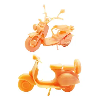 Миниатюрная модель мотоцикла 1/64, диорама, игрушки-мотоциклисты для микроландшафтов