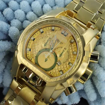 Непобедимые Мужские Часы Лидирующий Бренд Класса Люкс, Светящиеся Модные Наручные Часы с Большим Циферблатом INVICTO Quartz Reloj Hombre для Дропшиппинга