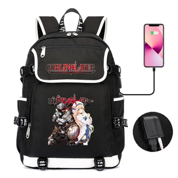Рюкзак с логотипом аниме Goblin Slayer, Новые Дорожные сумки, Сумка для ноутбука для отдыха, школьная сумка для подростков, студенческая школьная сумка