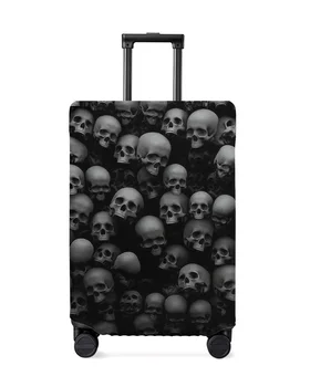 Чехол для багажа Skull Wall Horror, Эластичный чехол для багажа, подходит для 18-32-дюймового чемодана, Пылезащитный чехол, аксессуары для путешествий