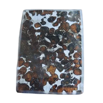 55,2 г Натурального метеоритного материала SERICHO Pallasite, нарезанные кусочки оливкового метеорита, Коллекция образцов - Из Кении - CA103