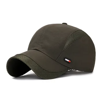 Летняя дышащая сетчатая быстросохнущая кепка, мужская солнцезащитная кепка для спорта на открытом воздухе, красная кожаная кепка для защиты от солнца, женская кепка для бега
