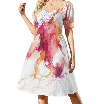 Новое абстрактное платье Flow 04 без рукавов, женское длинное платье, коктейльные платья, платья для женщин 2023
