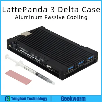 Корпус Geekworm LattePanda 3 Delta из алюминиевого сплава с пассивным охлаждением, бронированный корпус (LP3)