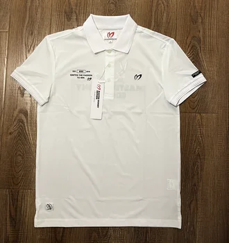 Экспортируем в Японию и Южную Корею мужскую футболку для гольфа PEARLYGATES с коротким рукавом, модный эластичный гладкий быстросохнущий трикотаж MBE