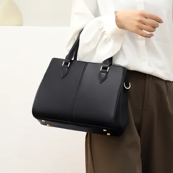 2023 Новые сумки через плечо с одним плечом, модные сумки из мягкой кожи большой емкости, многофункциональные деловые женские сумки