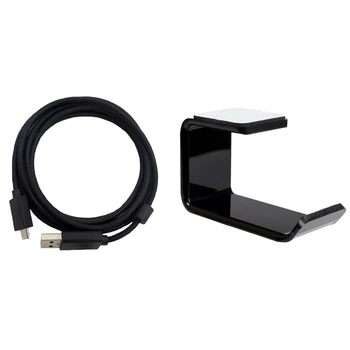 USB-кабель длиной 2 м, аудиокабель для гарнитуры Logitech G633 с акриловым кронштейном для наушников, Настенный держатель гарнитуры на столе