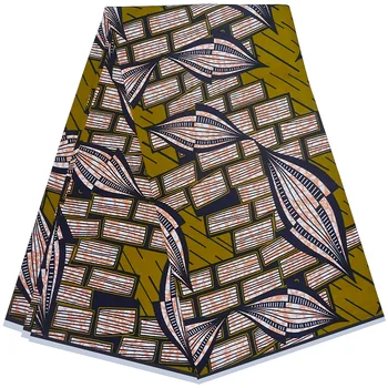 100% Хлопок, ткань с принтом Анкара, настоящий воск, Африканское Новейшее Дизайнерское шитье, Свадебное платье, ткань, Набедренная повязка, ремесло