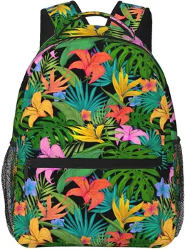 Рюкзак с тропическим цветком на Гавайях, Повседневные Походные Рюкзаки для кемпинга, Легкий рюкзак, сумка для женщин, Мужская сумка для книг