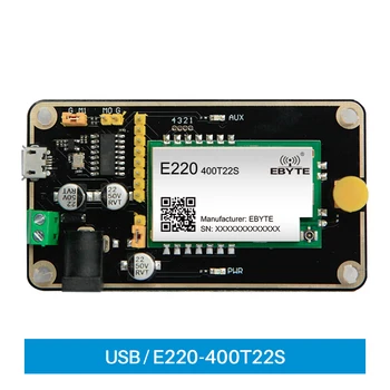 Модульная Тестовая плата LLCC68 с Интерфейсом USB и антенной E22-400TBL-01 Тестовый Комплект 433 МГц 470 МГц Беспроводной Модуль UART