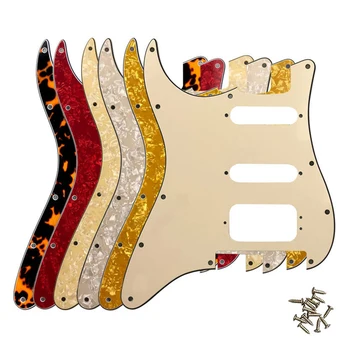 Накладка для гитары - Для США 11 Отверстий для винтов Strat С Тремоло-бриджем Floyd Rose Humbucker Single HSS Scratch Plate Без отверстия для переключателя