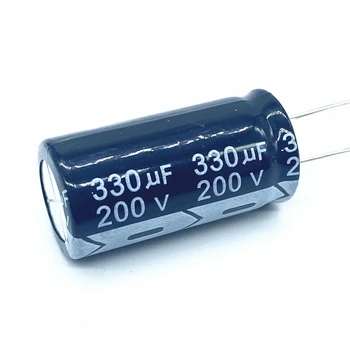 10 шт./лот 330 МКФ 200 В 330 МКФ алюминиевый электролитический конденсатор размер 18*35 200 В 330 МКФ 20%
