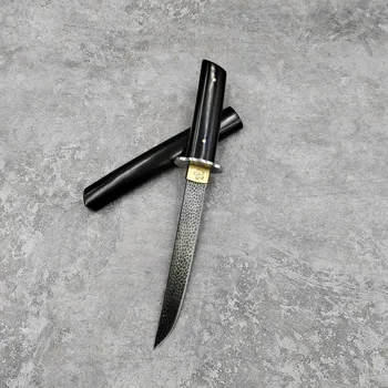 Новое Поступление DC53 Эбонитовая ручка Нож с фиксированным Лезвием Прямой Нож Тактический Охотничий Кемпинг Высококачественные Инструменты EDC