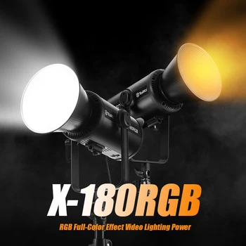 Tolifo X-180RGB LED Video Light 180 Вт RGB 2700-6500 К COB Bowens Лампа Для Освещения Фотостудии с Управлением Приложением Bluetooth