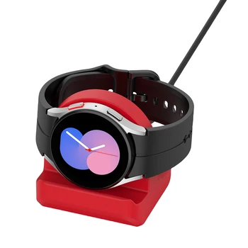 Силиконовый кронштейн для зарядного устройства Нескользящая подставка для зарядки Портативное зарядное устройство для часов Легкий для Galaxy Watch6 / 6 Classic / 5 / 5pro