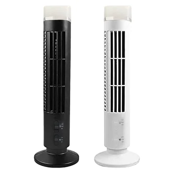 Вертикальный электрический вентилятор мощностью 3 Вт, башенный воздухоохладитель, безлопастной, с легким подключаемым USB или батарейным питанием, 2-ступенчатый для домашнего офиса