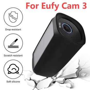 Силиконовый защитный чехол для камеры наблюдения, защищенный от ультрафиолета для беспроводной камеры безопасности Eufy Cam 3, Защитный чехол для камеры безопасности