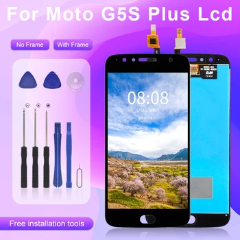 Для MotoRola Moto G5S Plus LCD XT1803 XT1805 Сенсорный Экран Дигитайзер В Сборе XT1802 Дисплей Бесплатные Инструменты
