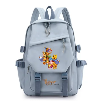 Женский рюкзак Disney The Tigger Movie Kawaii, дорожный рюкзак для подростков, Сумки для мальчиков и девочек, Детские сумки для школьных книг, Mochila Escolar