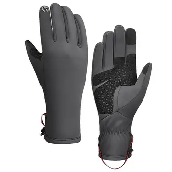 Зимние перчатки с сенсорным экраном, перчатки для горных велосипедов для мужчин и женщин, сохраняющие тепло, перчатки с сенсорным экраном для велоспорта на открытом воздухе, бега