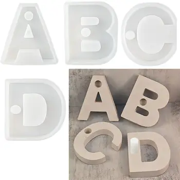 Геометрические буквы алфавита, держатель для посуды, силиконовая форма, подсвечник 