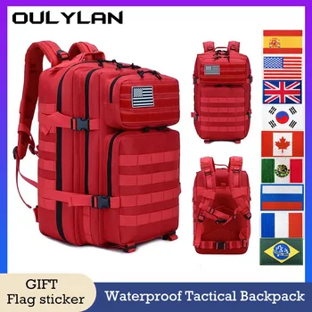 Oulylan 45L Военно-тактический рюкзак для мужчин, водонепроницаемая сумка большой емкости, Многофункциональные рюкзаки для кемпинга, треккинговые сумки