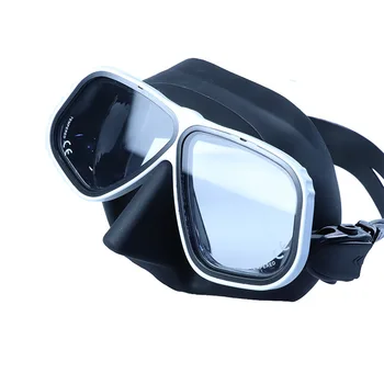 Маска для близорукости в оправе из сплава, маски для фридайвинга, очки для подводного плавания, маска для подводного плавания объемом 65 куб. см, трубка для подводного плавания