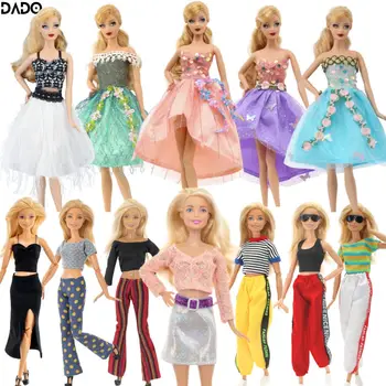 Аксессуары для одежды, повседневная одежда для кукол-принцесс Барби, модная юбка, платье, свадебное платье, игрушки для девочек, детский лот, набор