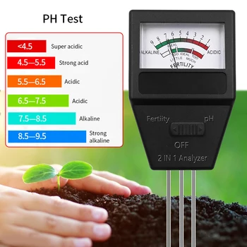 Устройство для измерения плодородия почвы, 1 Зонд для растений, 2 измерителя кислотности, 3 метра Плодородия сада С тестером почвы