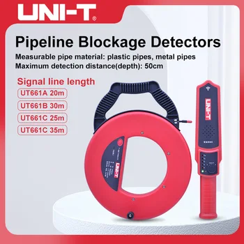 UNI-T UT661D/C/B/A Блокировка трубопровода Со Стеной 20-35 м Детектор Засорения Железных Труб Диагностический Инструмент Для Сантехников